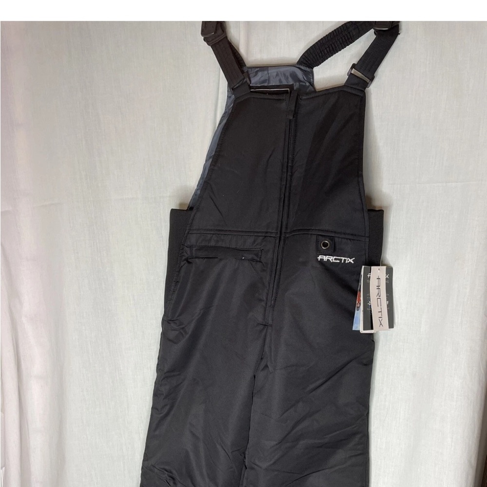 Arctix Black Snow Bib Overalls youth small (8) see tag measurements